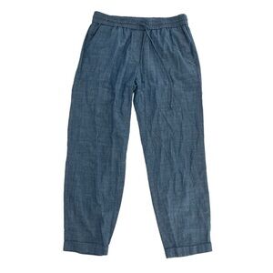 J. Crew Chambray Elastic Waistband Drawstring Pants Size 2 Women’s